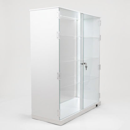 Acrylic 4 Tier Counter LED w/ Doors Display