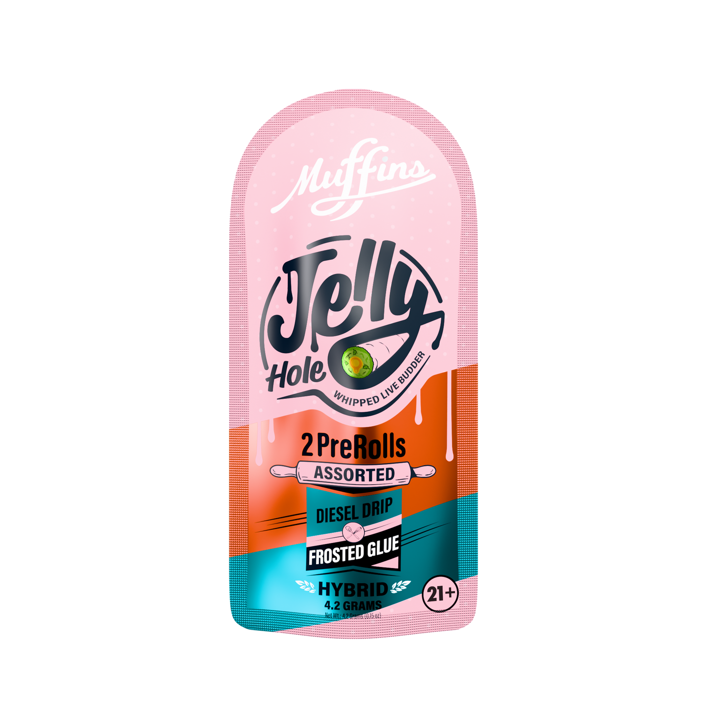 Muffins - 4.20G Jelly Hole THC-A Pre-Rolls - 2pk - 5ct