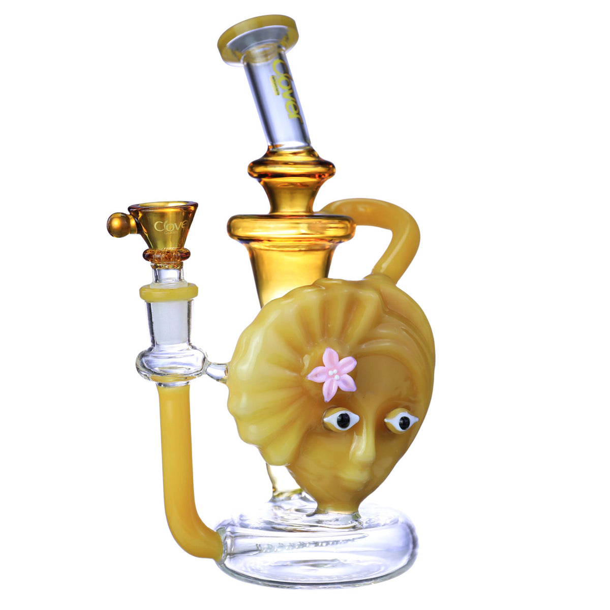 Clover Glass - WP - 9" Artistic Face - Asst