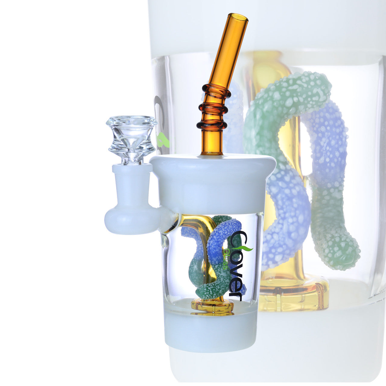 Clover Glass - WP - 7.5" Gummy Worm - Asst