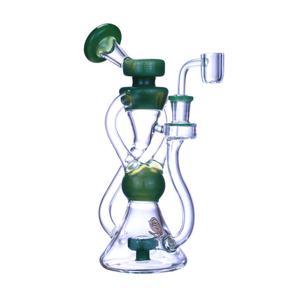 Clover Glass - WP - 9" Recycler w/ Banger - Asst