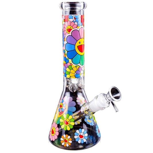WP - 9.5" Bloomin' Daisy Haze Beaker