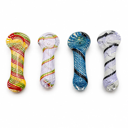 Everyday - 3" Swirl Disco Art Hand Pipes - 15ct