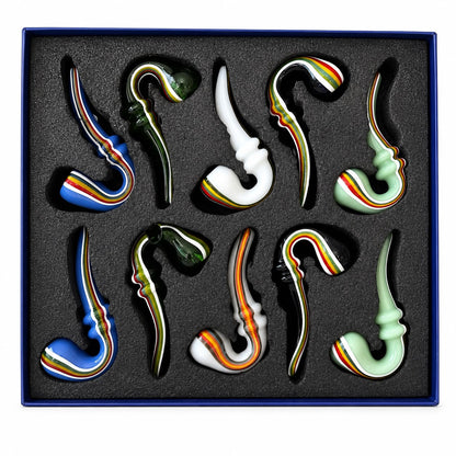 Everyday - Rasta Sherlock Hand Pipes - 10ct