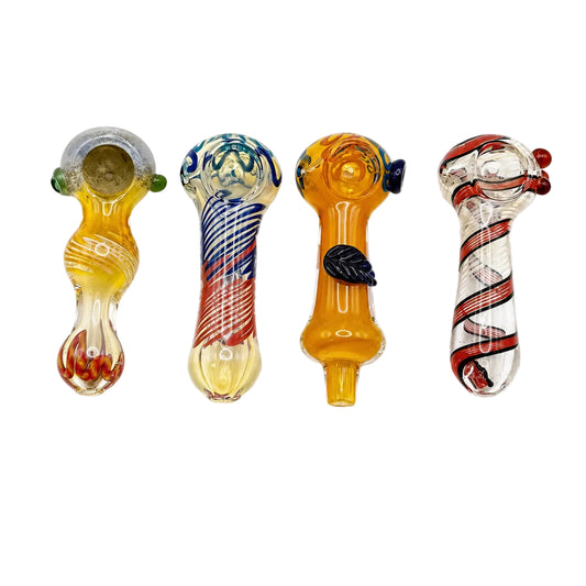 Everyday - 4" Mixed Design Hand Pipes - 12ct