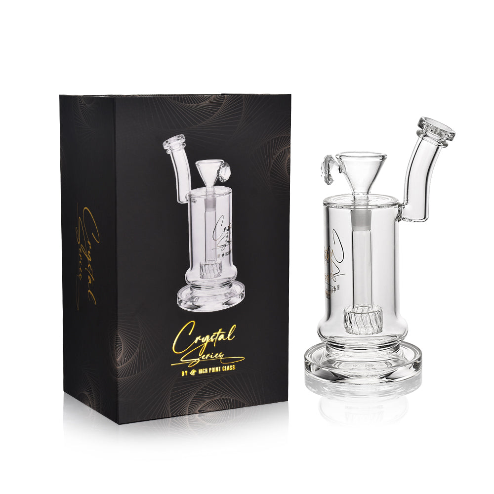 High Point Glass Crystal Series Matrix Perc Cylinder Water Pipe 10.5"