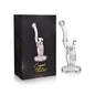 High Point Glass Crystal Series Curvy Neck & Body Matrix Perc Water Pipe 13"