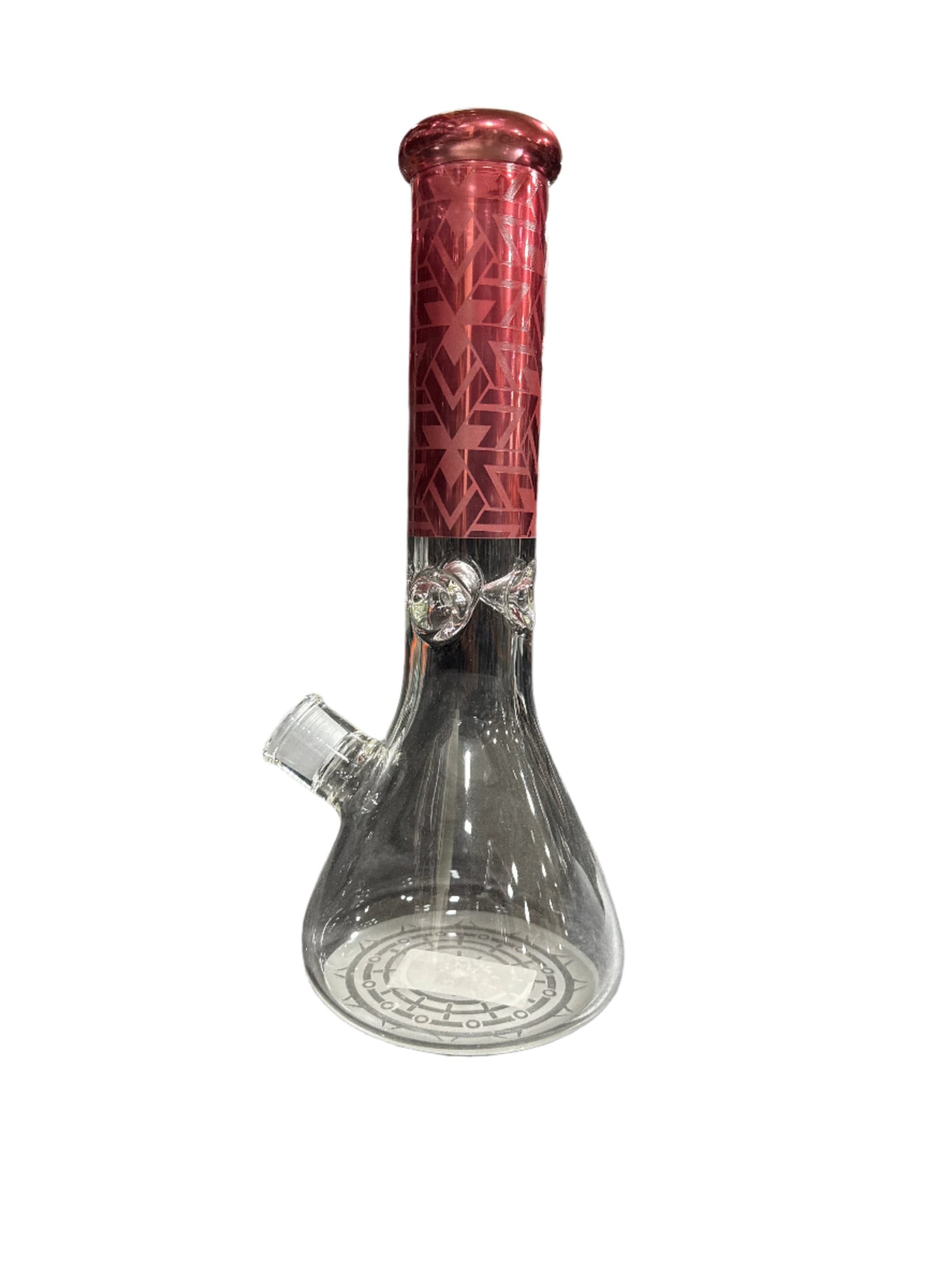 Beaker Bong - 13.5" 7mm Abstract Pattern - Asst - SGBK38