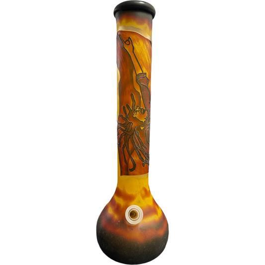WP - 16" Soft Glass Sandblasted - Mic Drop, Smoke On [ G501 ] +