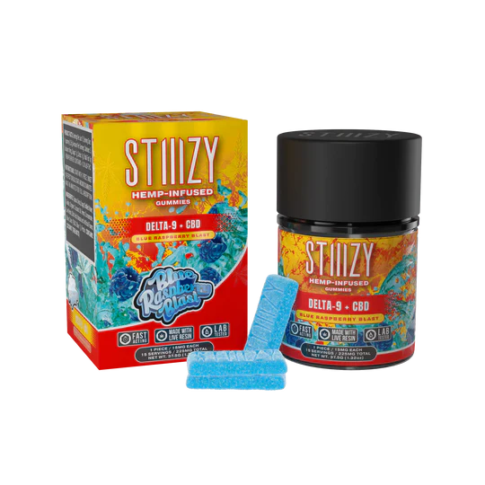 Stiiizy 225mg 1:1 Delta 9 & CBD Gummies 10 pack (15pc/unit)