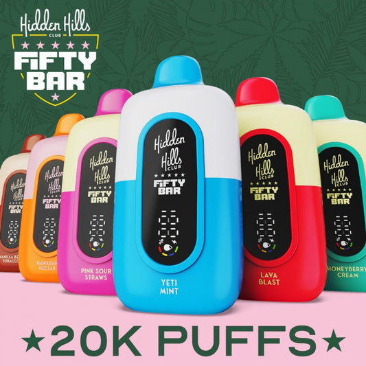 Hidden Hills x Fifty Bar 20k - 18ml - 5ct +