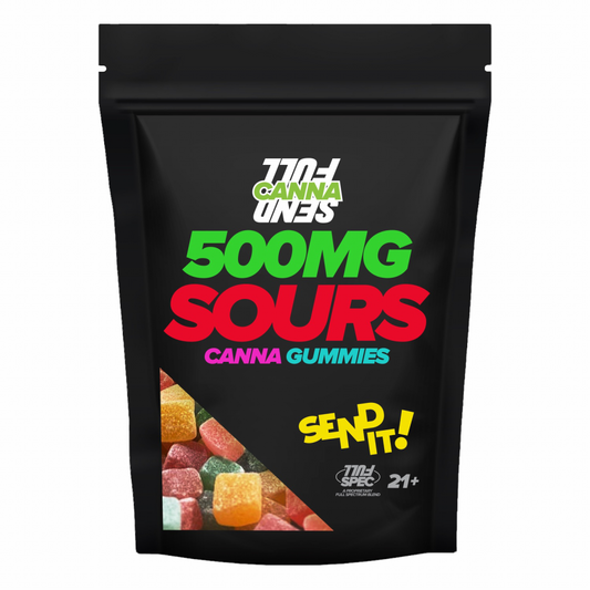 FULLSEND GUMMIES 5PK SOUR CANNA 500MG