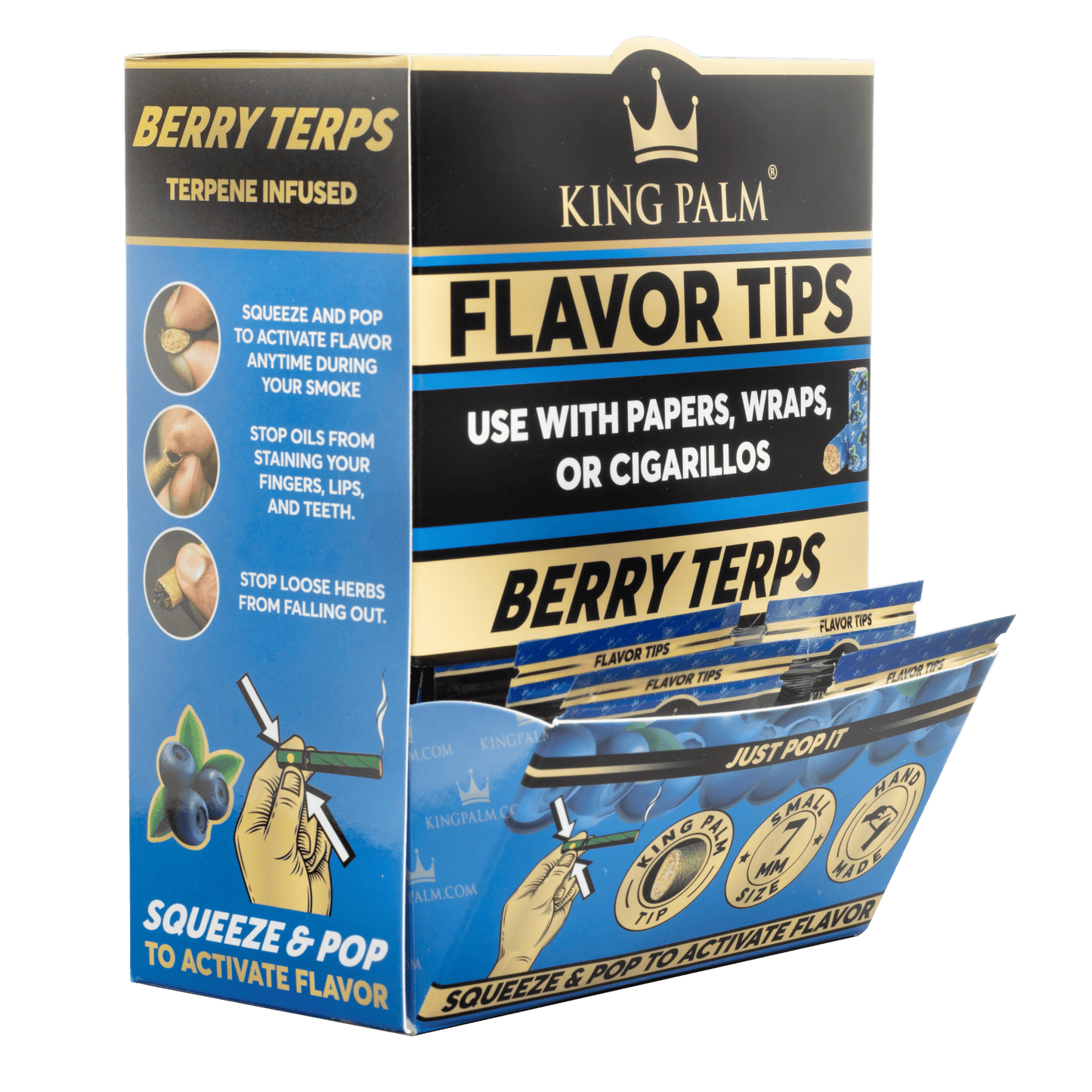 King Palm - Flavored Filter Tips - Berry Terps 2pk - 50ct