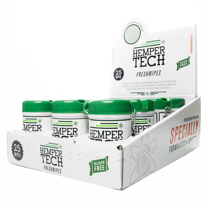 Hemper Tech Wipes (25pk) 12ct Display