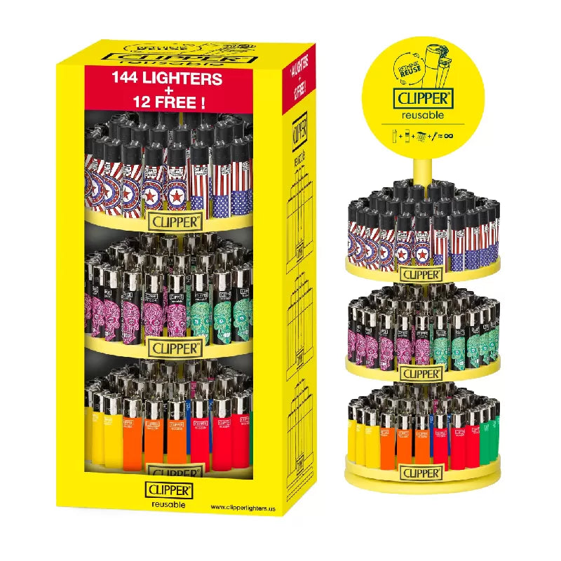 Clipper - Lighters - Mixed Carousel - 156ct