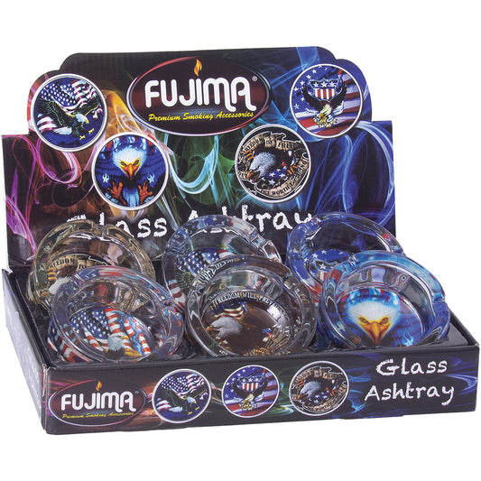 Fujima - Ashtray - Plain Ealge Flag Design - 6ct [ GA35 ]