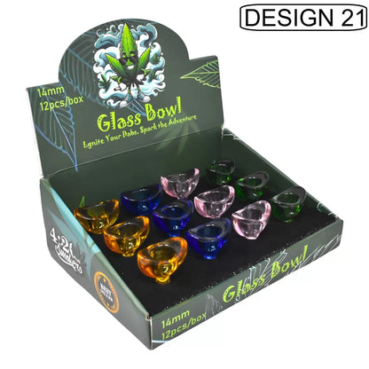 Glass Bowls - 14mm Ignite Your Dabs - Assorted Designs