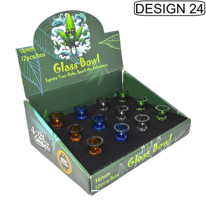 Glass Bowls - 14mm Ignite Your Dabs - Assorted Designs