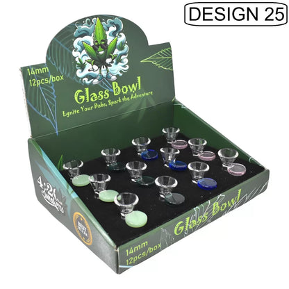 Glass Bowls - 14mm Ignite Your Dabs - Assorted Designs
