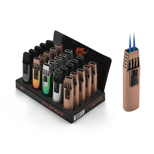 Clickit - Lighter - Double Torch - 25ct