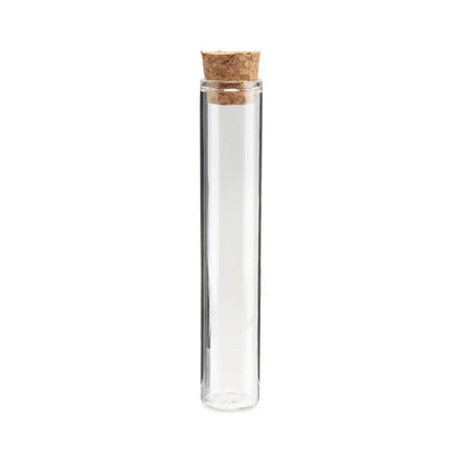 Loud Lock Clear Glass Tubes w/ Cork Cap - 500ct