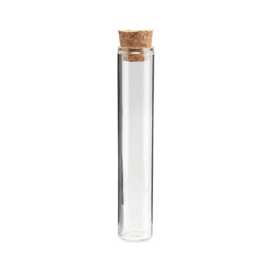 Loud Lock Clear Glass Tubes w/ Cork Cap - 500ct