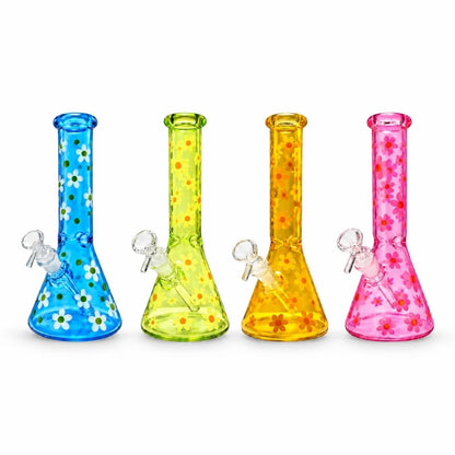 WP - Fluorescent Sun Flower Beaker - Assorted Colors