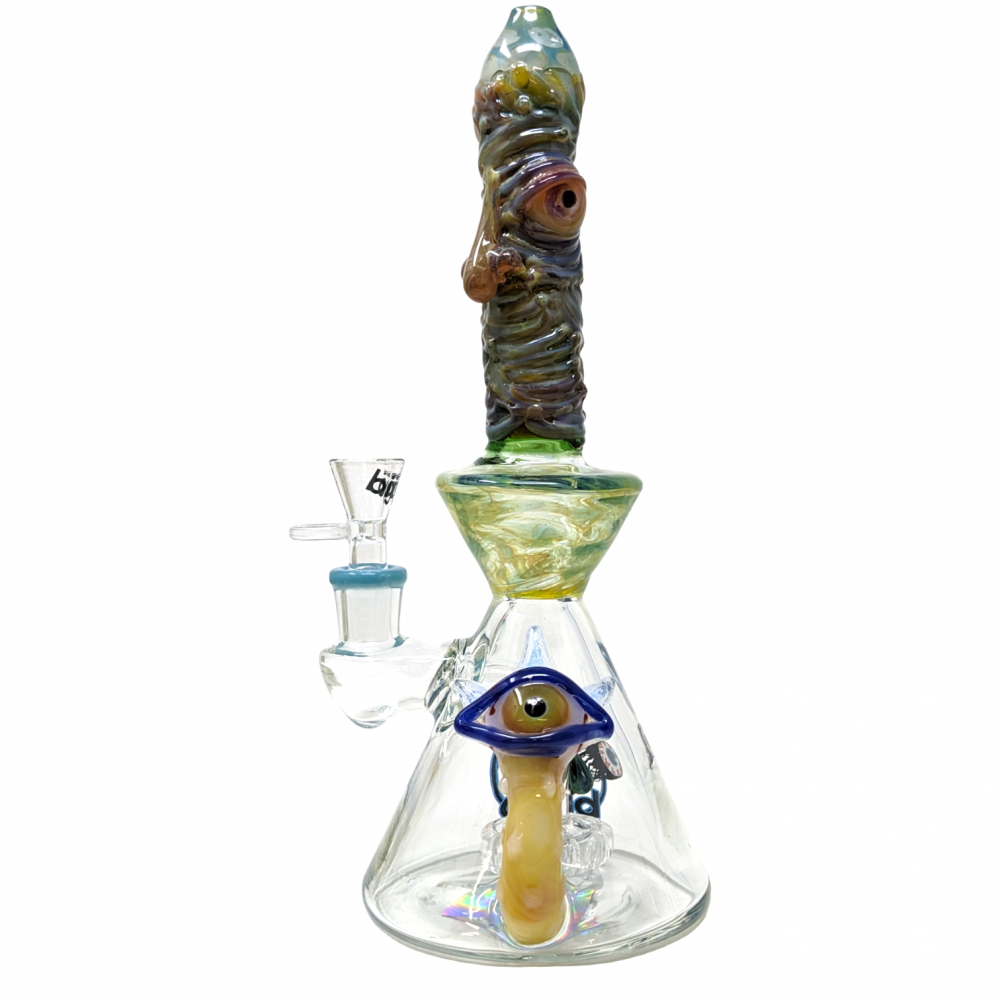 Lookah - BIIGO Glass - 10" - Heady Banger Hanger Rig - Blue