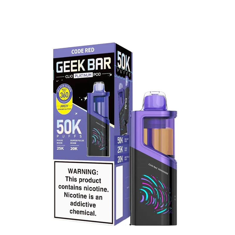 Geek Bar Clio Platinum 50k Pods - 16ml - 5ct