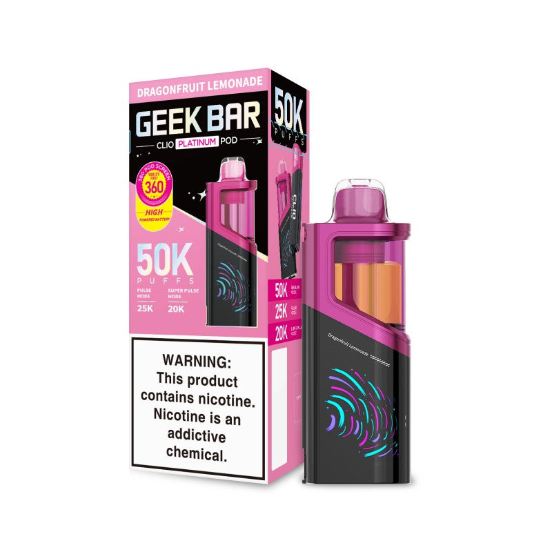 Geek Bar Clio Platinum 50k Pods - 16ml - 5ct