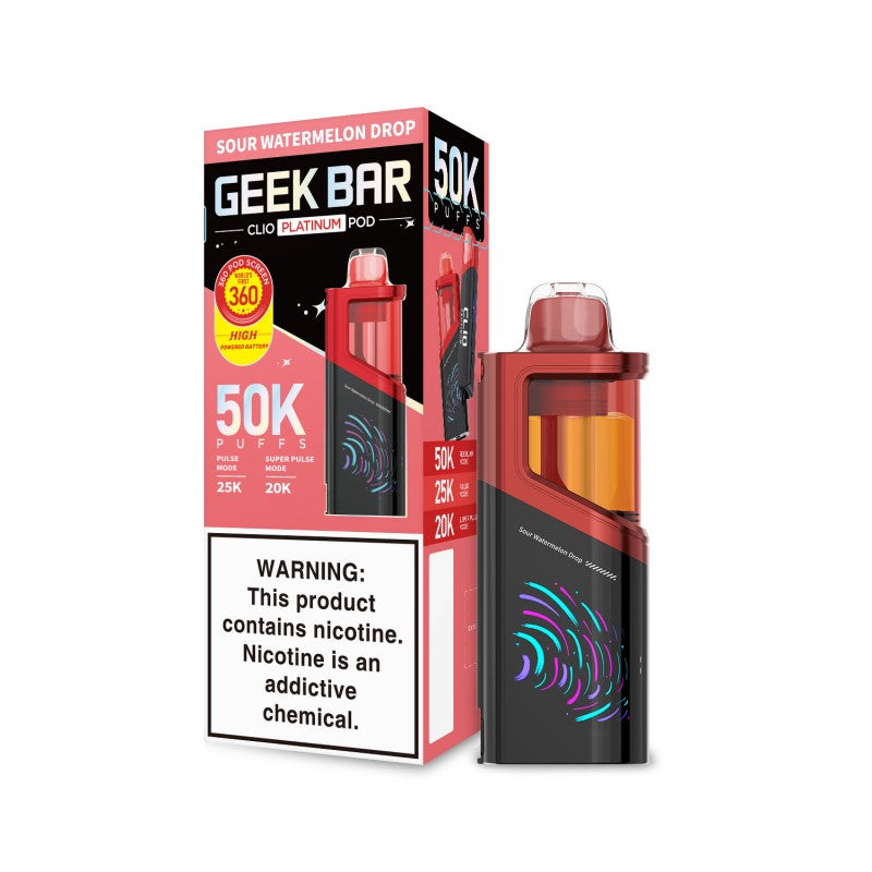 Geek Bar Clio Platinum 50k Pods - 16ml - 5ct