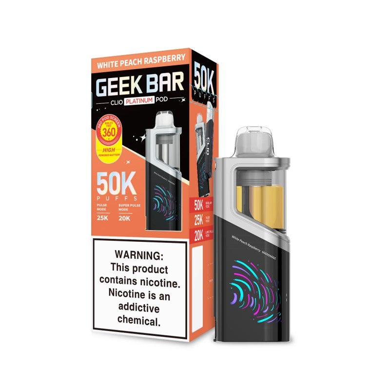 Geek Bar Clio Platinum 50k Pods - 16ml - 5ct