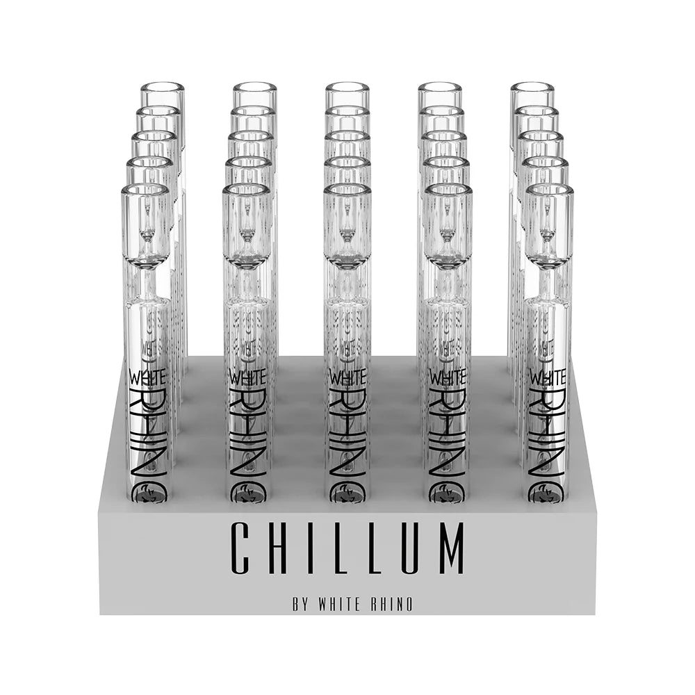 White Rhino - Chillum - 25ct - Silicone Cap