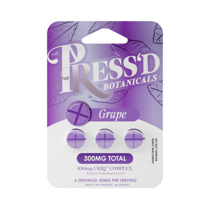 Press'd Botanicals 100mg URIQ Complex Tablets (3pk) - 10ct