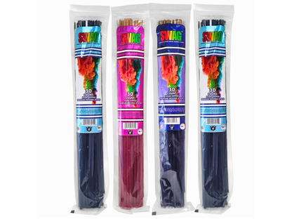 Swag - 12 Assorted Fragrance 19" Jumbo Incense Display - 48ct - 30pk