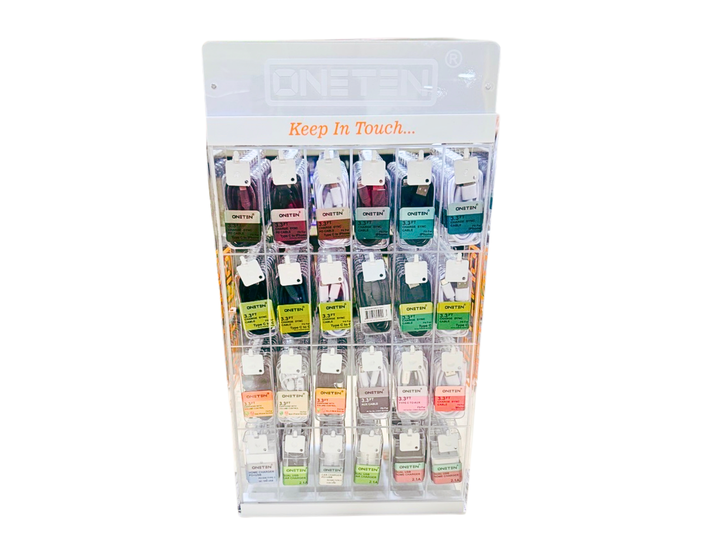 Oneten Cell Phone Cable LED Counter Display - 150ct