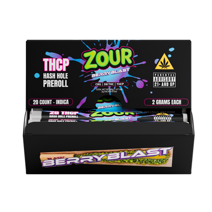 Zour Stash - 2g Pre-Roll THCP Hash Holes -  20ct