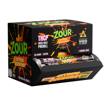 Zour Stash - 2g Pre-Roll THCP Hash Holes -  20ct
