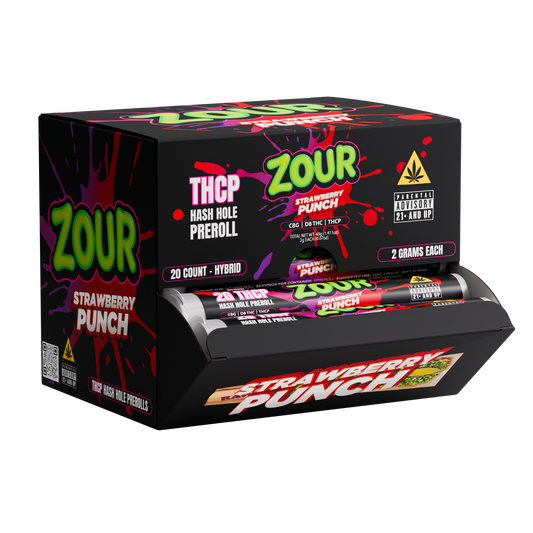Zour Stash - 2g Pre-Roll THCP Hash Holes -  20ct
