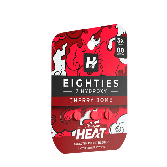 Straight Heat - 80mg 7-OH Tabs - Cherry Bomb - 3pk - 10ct +