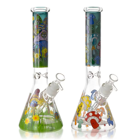 WP - 13" 25mm Thick Base Mashroom Beaker - Asst [ HXCP483P-AC ] +