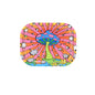 Rolling Tray - 7x5 Small Metal - Mushroom Design