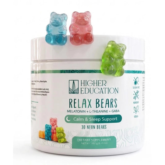 Higher Education - Relax Bears - Calm & Sleep Support Gummies - 30ct