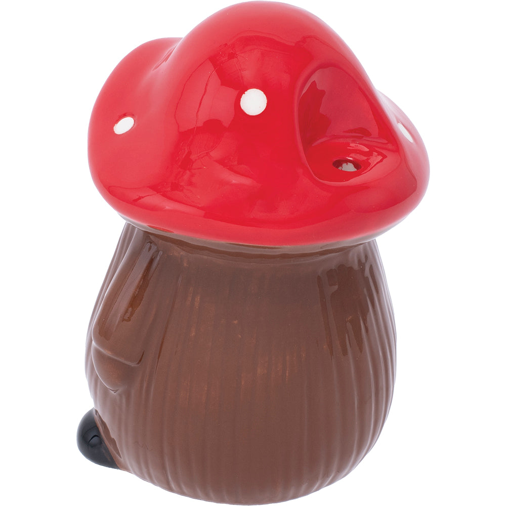 Fujima Red Mushroom Gnome Backflow Burner - 4.75"