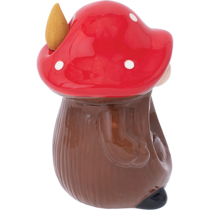 Fujima Red Mushroom Gnome Backflow Burner - 4.75"