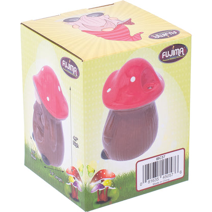 Fujima Red Mushroom Gnome Backflow Burner - 4.75"