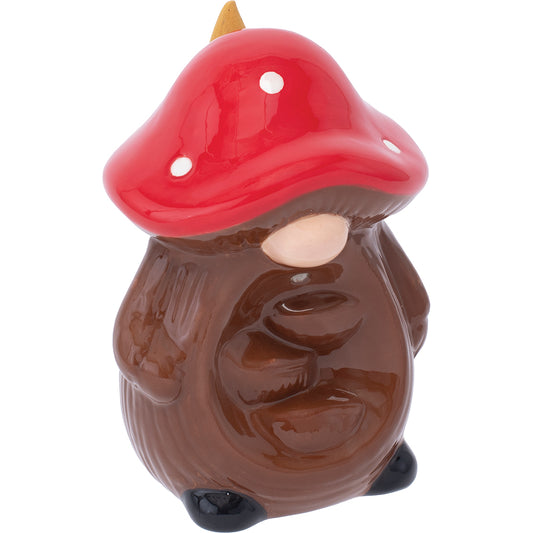 Fujima Red Mushroom Gnome Backflow Burner - 4.75"