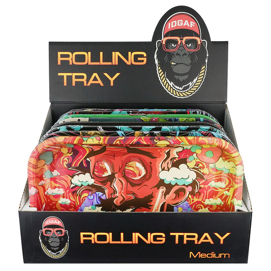 IDGAF Rolling Trays - 8ct - Medium - Design A [ MT100 ]