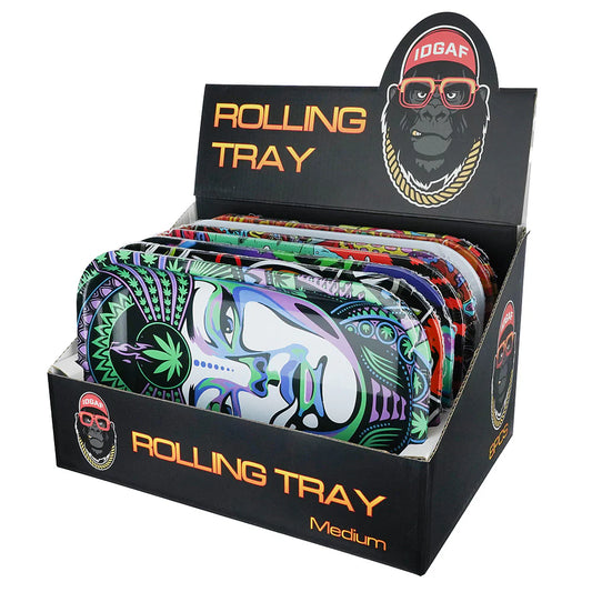 IDGAF Rolling Trays - 8ct - Medium - Design B [ MT200 ]