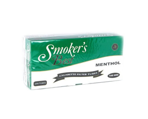 Smoker's Best Cig Tubes - 100mm - Menthol - 200pk - 5ct